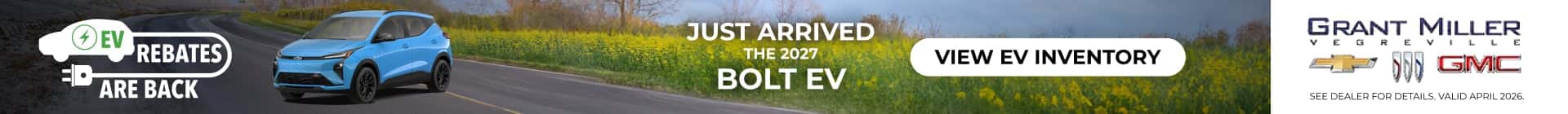 Grant Miller Motors EV Chevy Bolt Ads
