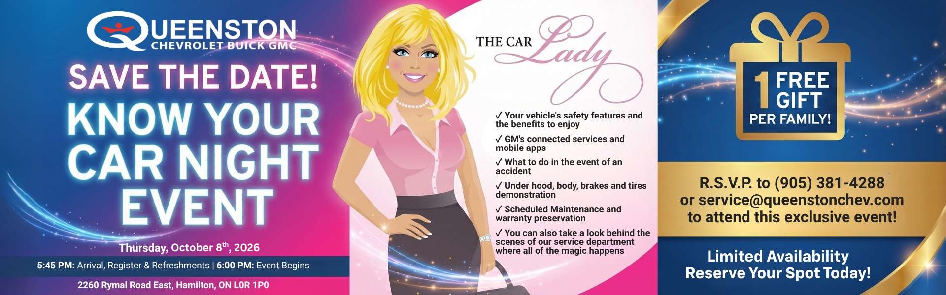Know Your Car Night - October 8, 2026 starting at 6:00pm
