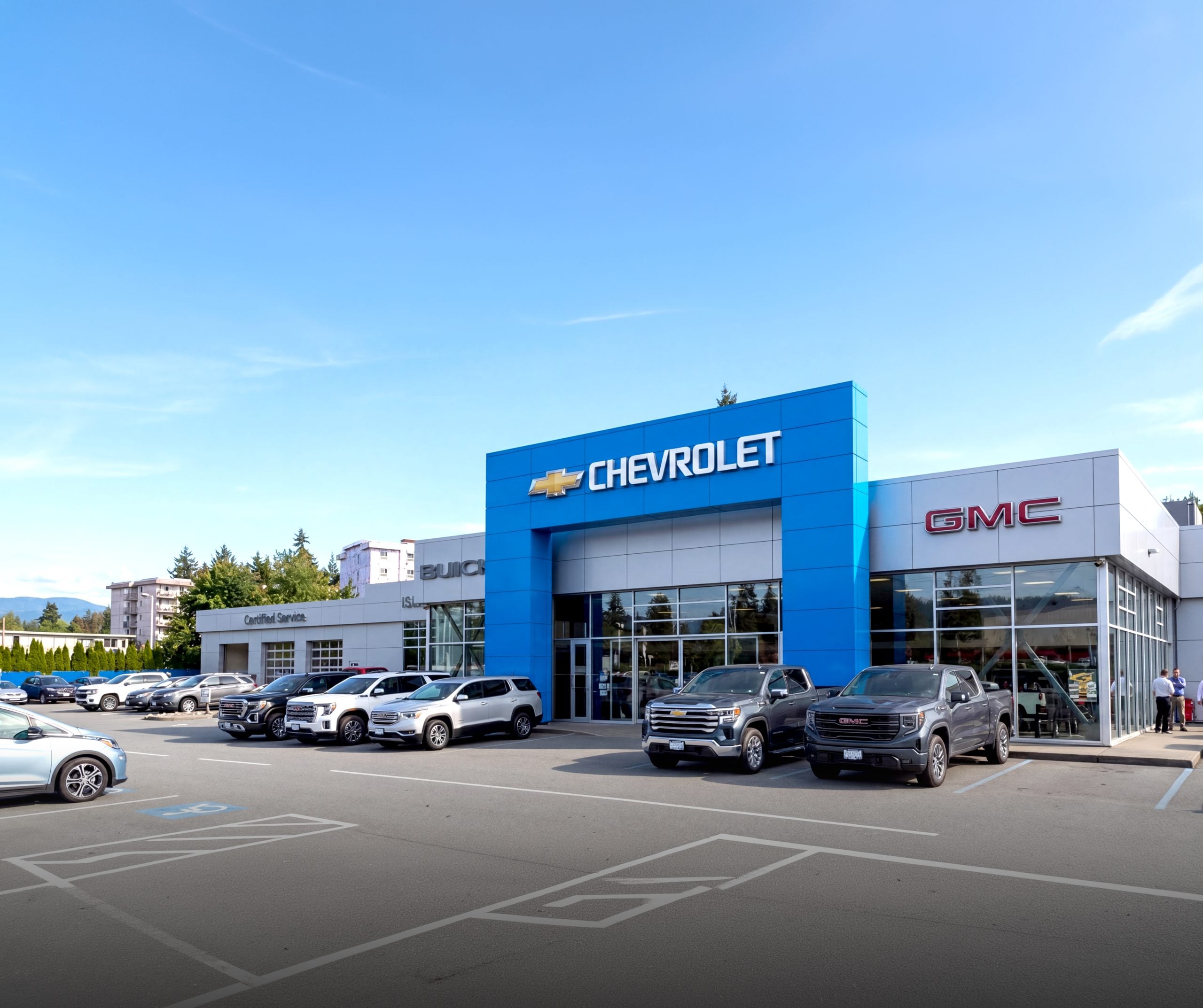 Island GM dealership building