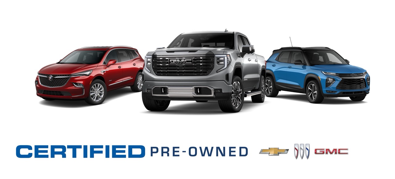 Certified Pre-Owned Chevrolet Buick GMC vehicles