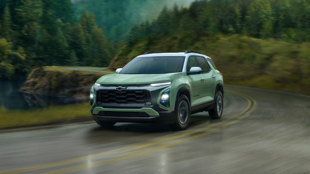 vue latérale avant d'un Chevrolet Equinox EV 2026