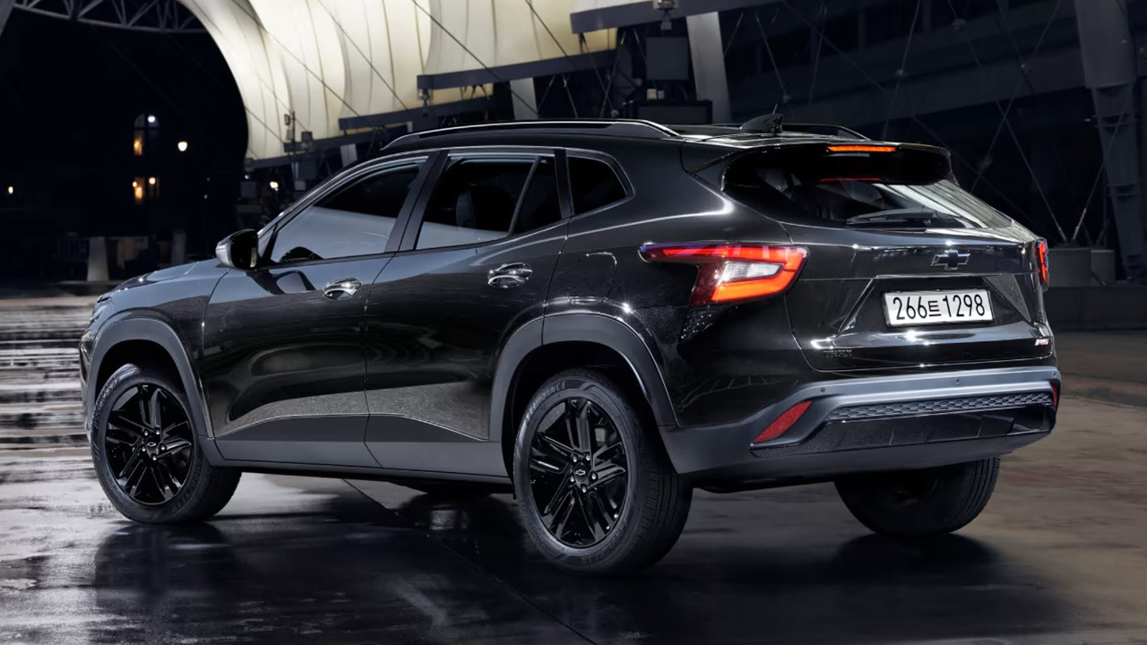 vue latérale arrière d'un Chevrolet Trax 2026