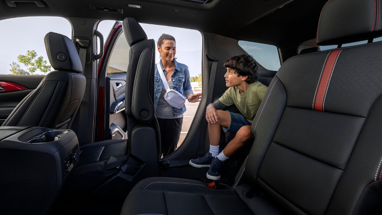 vue de l'habitacle d'un Chevrolet Traverse 2026