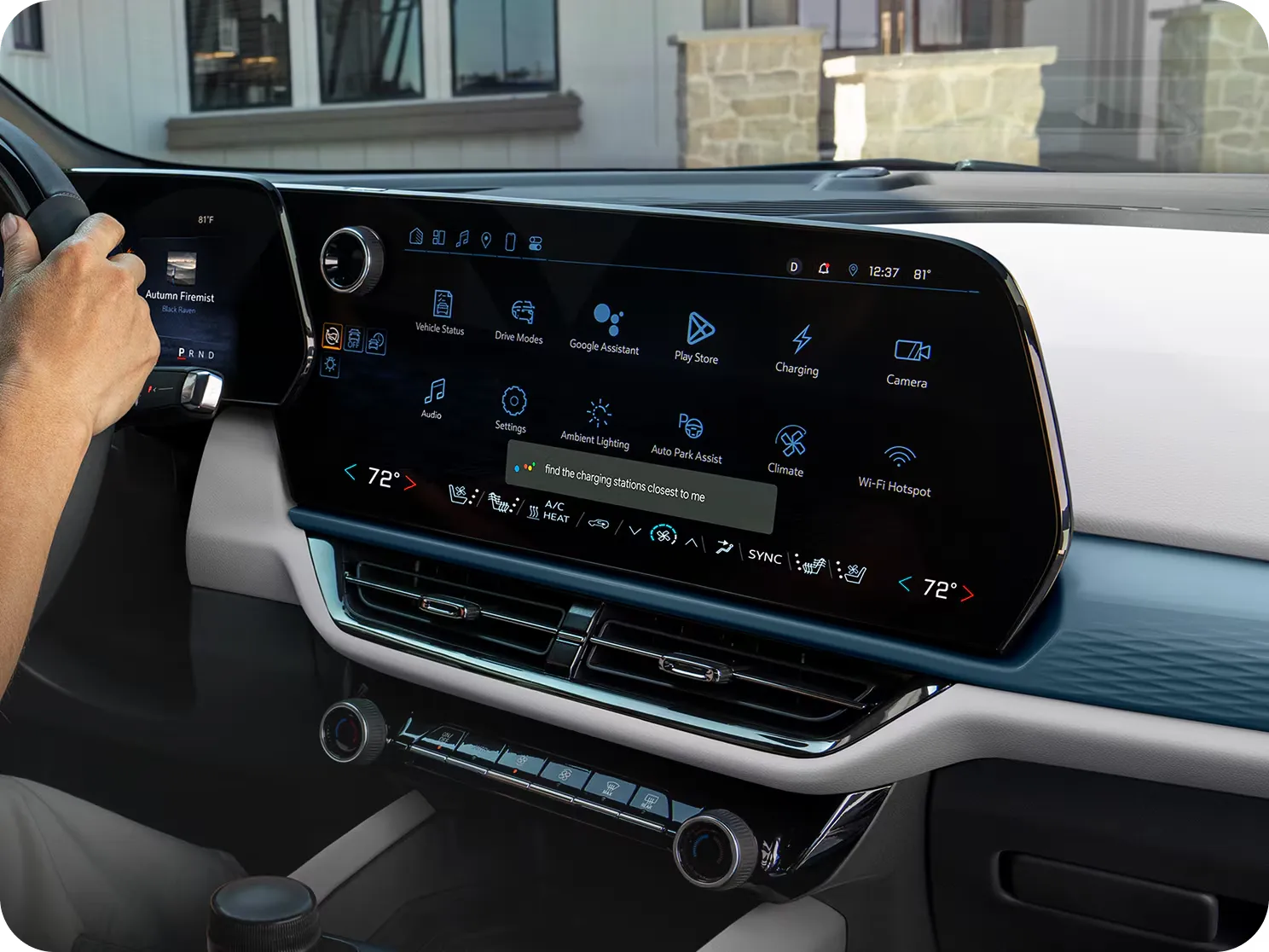 Écran tactile d'infodivertissement du Chevrolet Equinox 2027.