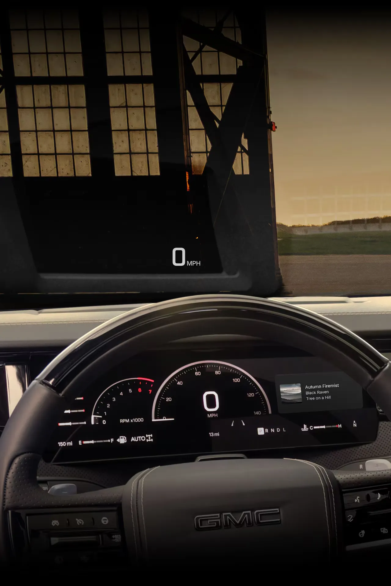 Poste de conduite numérique du GMC Sierra 1500 2027.