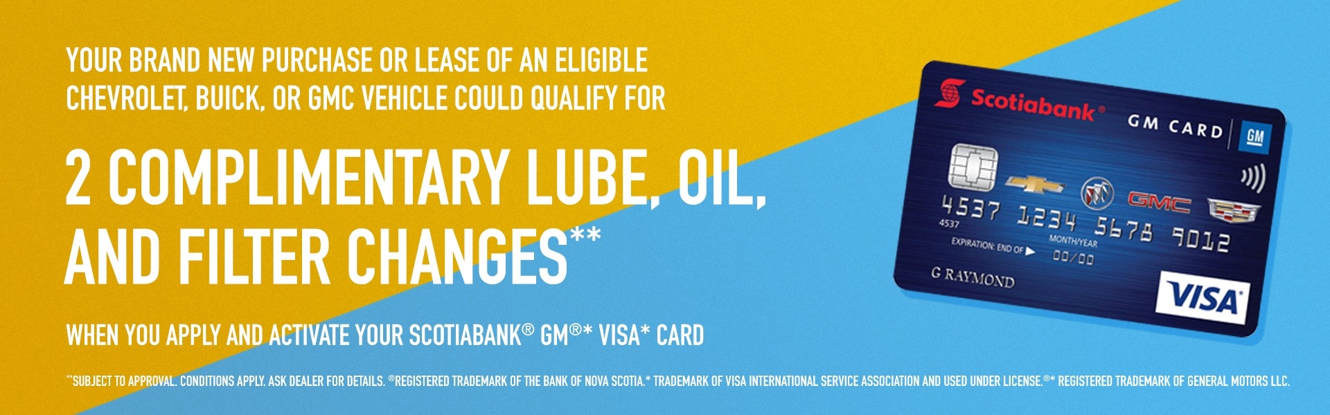 GM Card Canada Grant Miller Chevrolet Buick GMC Ltd.